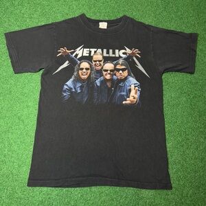 Metallica World Magnetic Tour 90s Y2K Rock Metal Concert Sm Band T Shirt 17x24